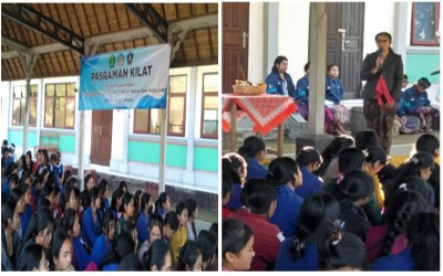Mantapkan Pemahaman Ajaran Agama Menuju Jana Widya Guna, SMAN 1 Kintamani Melaksanakan Pasraman Kilat